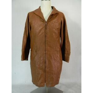 Vintage G-III leather Coat Women's small brown